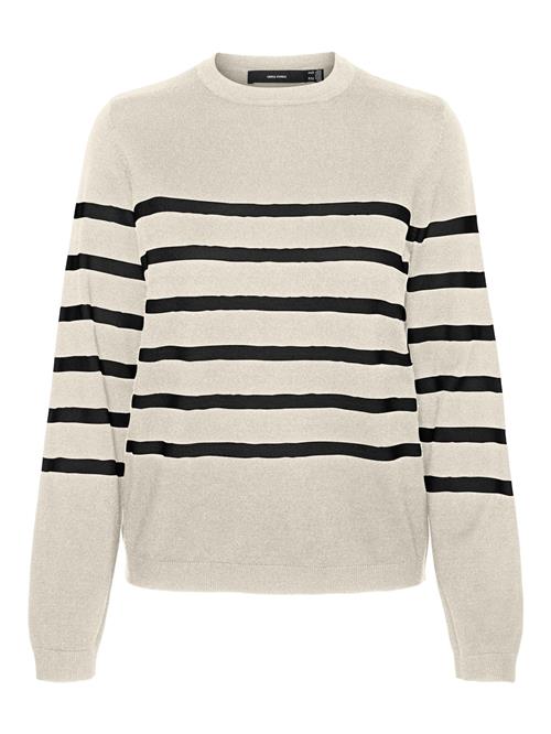 VERO MODA Pullover 'SABA'  sort / naturhvid