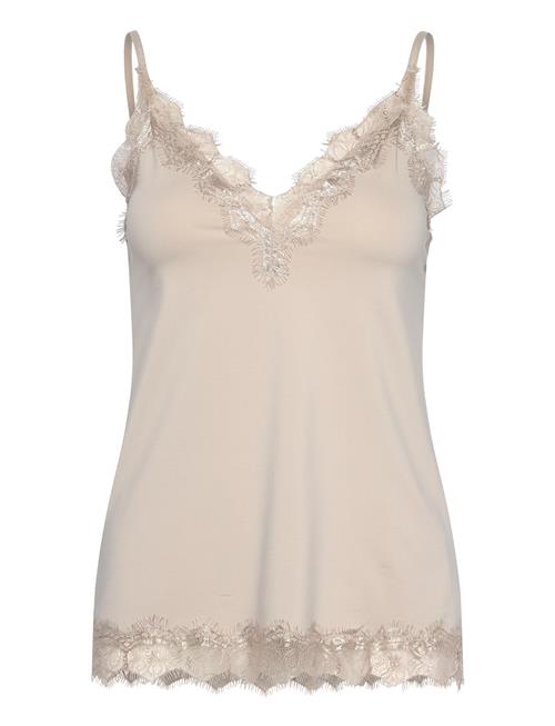 Se Rwbillie Lace Strap Top Rosemunde Grey ved Booztlet