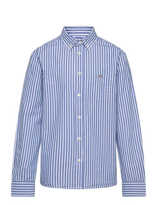 GANT Striped Shield B.d Poplin Shirt GANT Blue