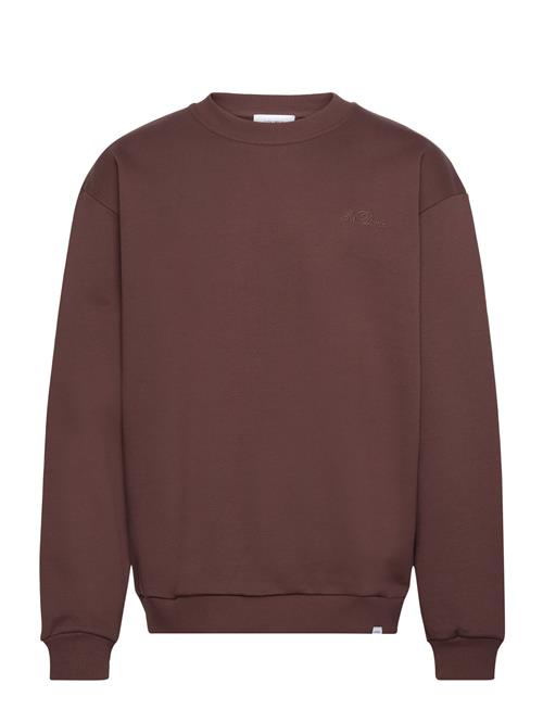 Crew Sweatshirt Les Deux Brown