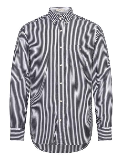 GANT Reg Classic Poplin Stripe Shirt GANT Black