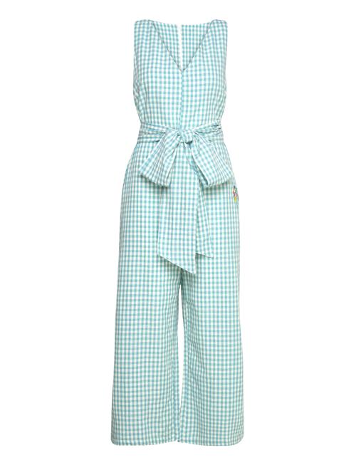 Vichy V-Neck Sleeveless Overall Bobo Choses Blue