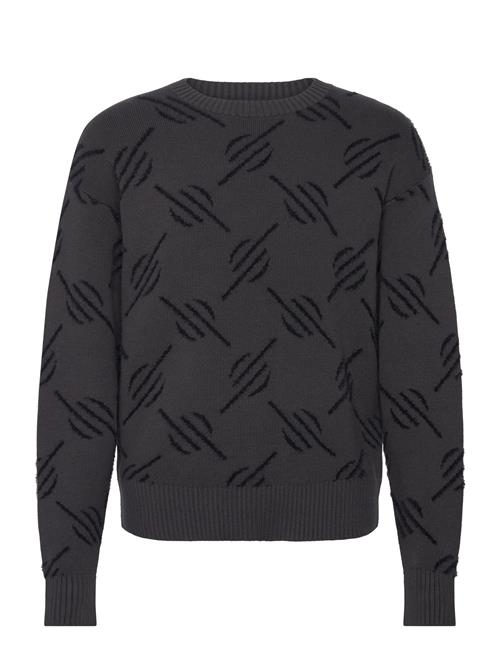 Tevin Monogram Knit Sweater Daily Paper Black