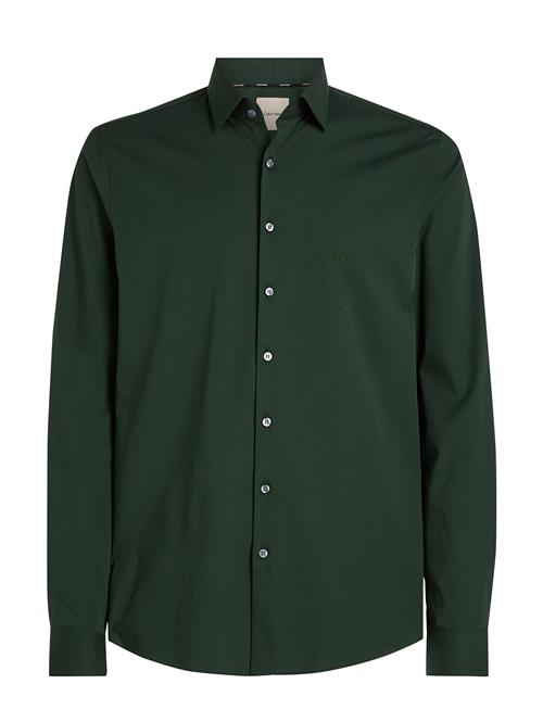 Calvin Klein Poplin Stretch Slim Shirt Calvin Klein Green