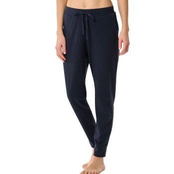 Schiesser Mix and Relax Long Cuffs Pants Mørkblå bomuld Small Dame