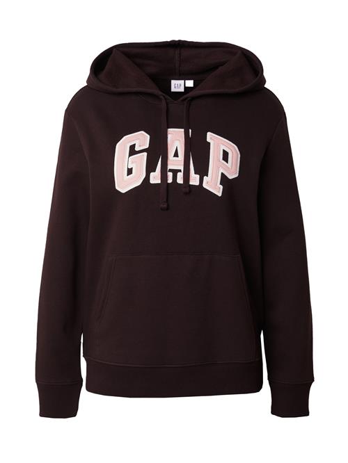 GAP Sweatshirt 'HERITAGE'  kastaniebrun / lyserød / hvid