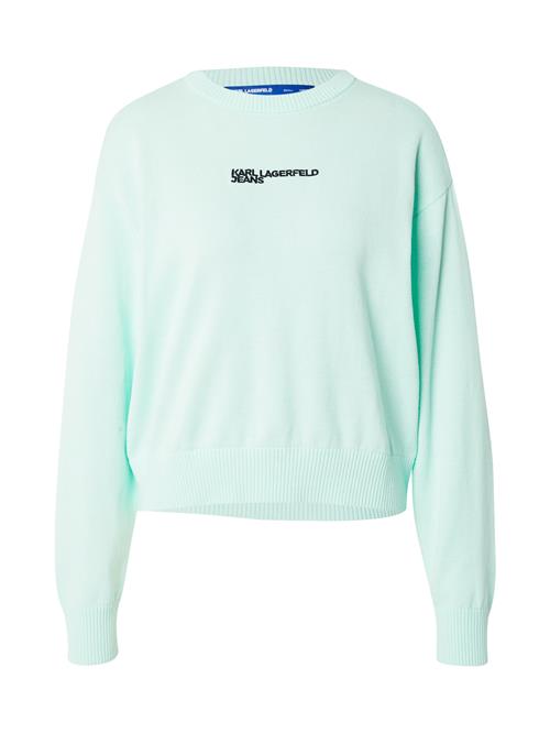 KARL LAGERFELD JEANS Pullover  pastelgrøn / sort