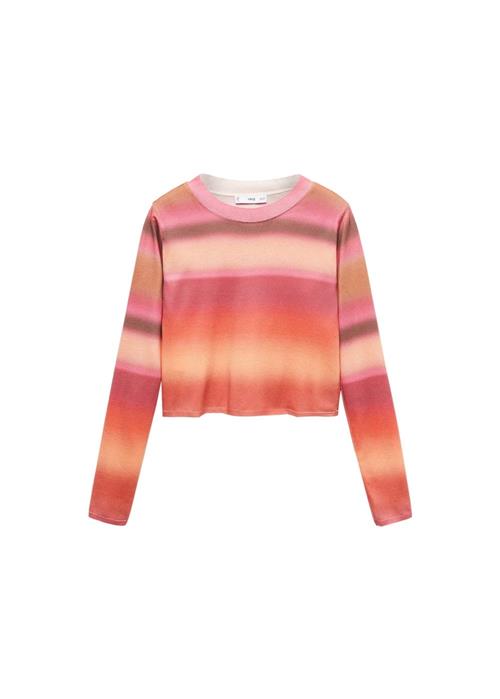 MANGO Pullover 'tyedye'  brun / orange / pink / rød