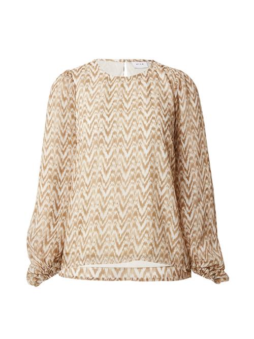 Se VILA Bluse 'FALIA'  creme / camel ved About You