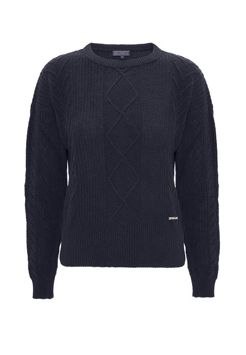 Se Felix Hardy Pullover  navy / mørkerød / sølv ved About You