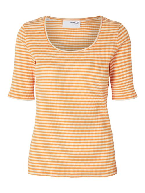 SELECTED FEMME Shirts 'JESMINE'  orange / hvid