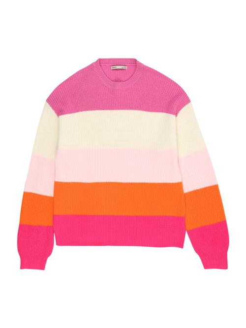 KIDS ONLY Pullover 'KONSANDY'  orange / pink / lyserød / offwhite