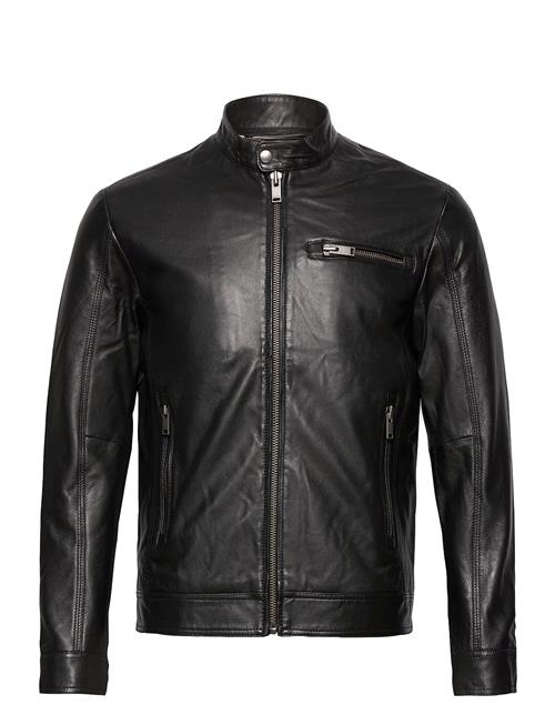 Selected Homme Slhiconic Classic Leather Jkt W Selected Homme Black