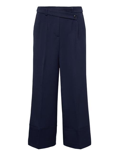 Esprit Casual Culotte Trousers With Blended Viscose Esprit Casual Navy