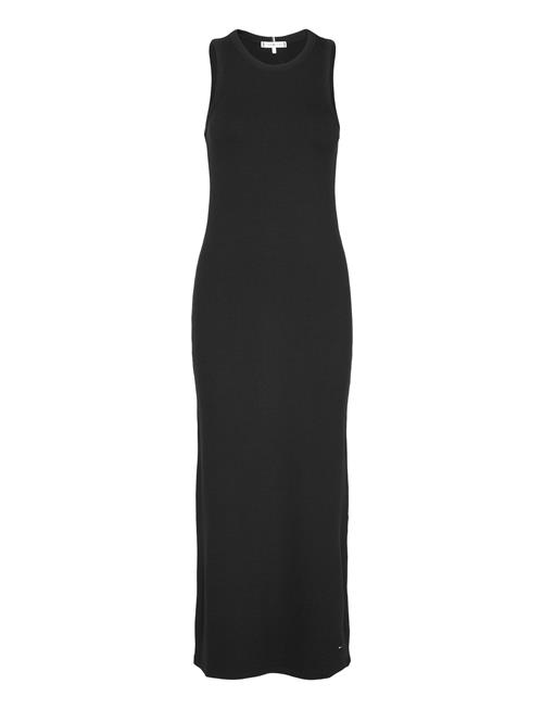 Tommy Hilfiger Slim 5X2 Rib Midi Dress Ns Tommy Hilfiger Black