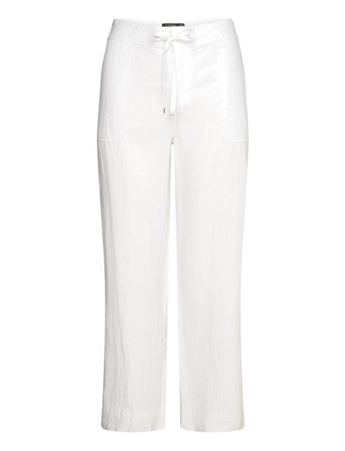 Lauren Women Linen Drawcord Pant Lauren Women White