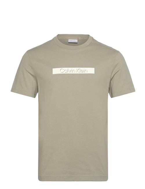 Calvin Klein Cut Out Shadow Logo T-Shirt Calvin Klein Beige