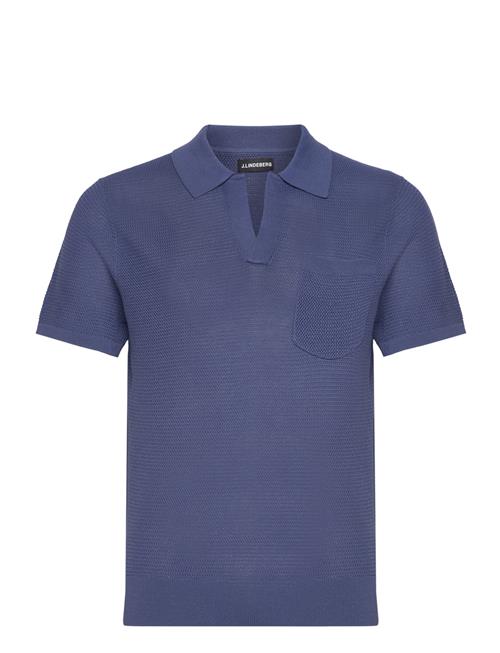 Ben Open Collar Polo J. Lindeberg Blue