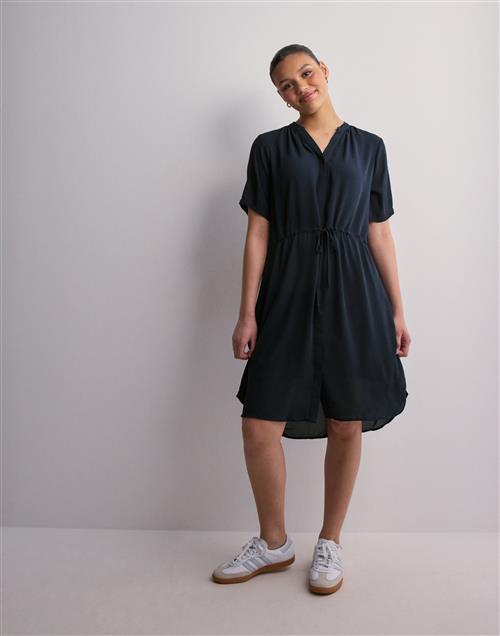 Selected Femme - Blå - Slfdamina Ss Dress Noos