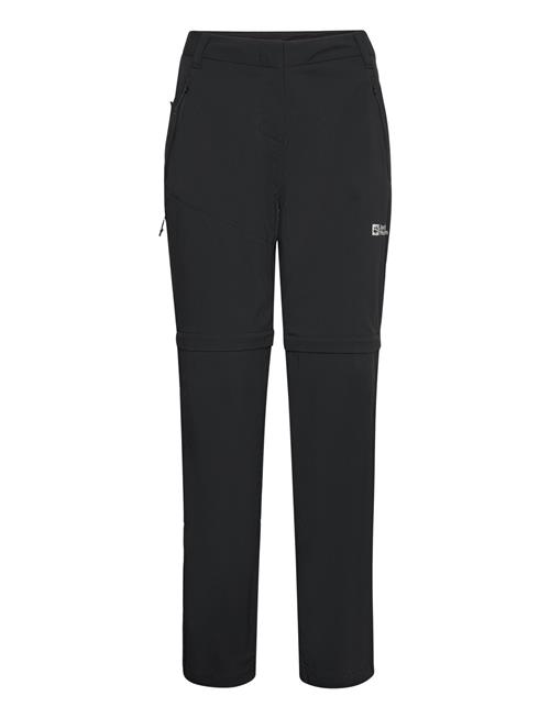 Glastal Zip Away Pants W Jack Wolfskin Black