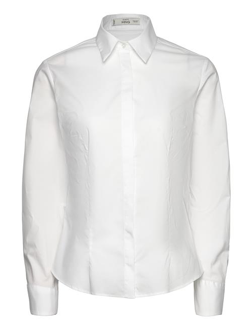 Mango Fitted Cotton Shirt Mango White