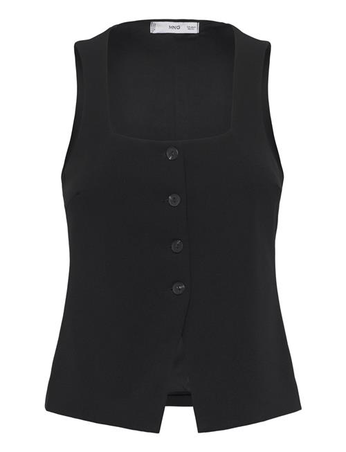 Mango Waistcoat With Wide Straps Mango Black