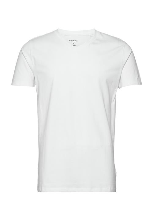 Mens Stretch V-Neck Tee S/S Lindbergh White