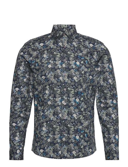 Aop Superflex Shirt L/S Lindbergh Navy