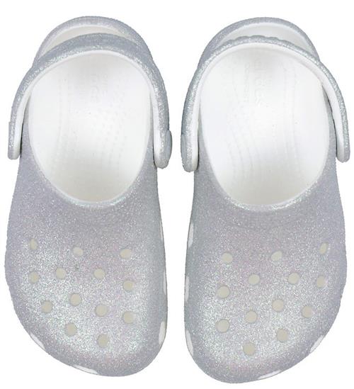 Crocs Sandaler - Classic Glitter T - White