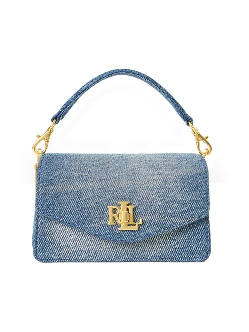 Lauren Ralph Lauren Håndtaske 'TAYLER'  blue denim / cognac / guld