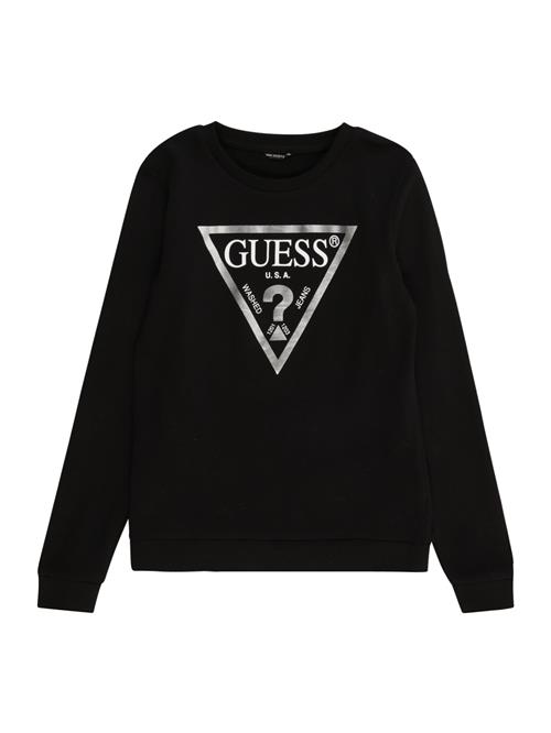 GUESS Sweatshirt  sort / sølv