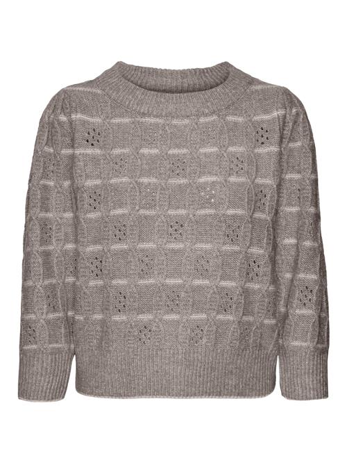 VERO MODA Pullover 'VMNewleonor'  greige