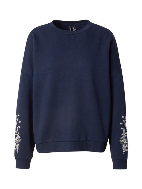 VERO MODA Sweatshirt 'VMKarol'  navy / hvid