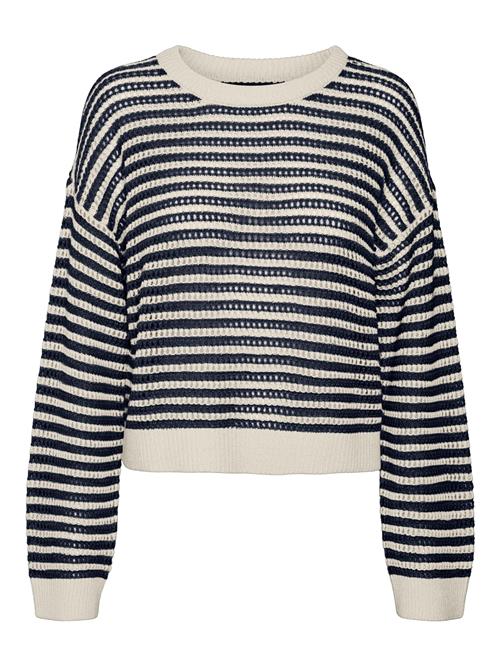 VERO MODA Pullover 'VMNewmadera'  marin / lysegrå