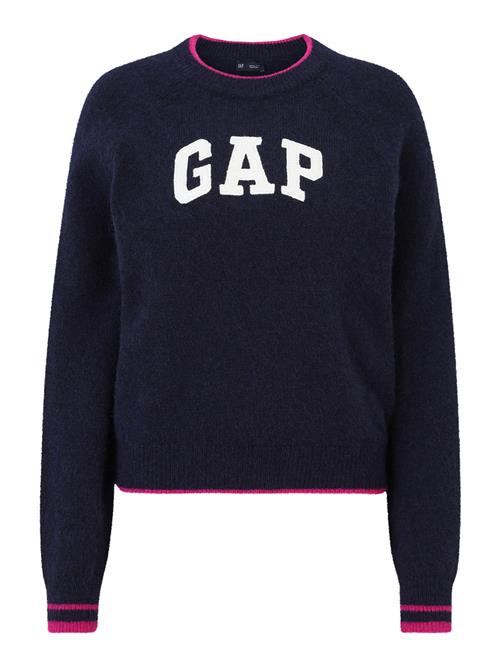 Se Gap Petite Pullover  mørkeblå / lys pink / hvid ved About You