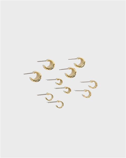 Pieces - Guld - Pckamsi 5-Pack Earrings