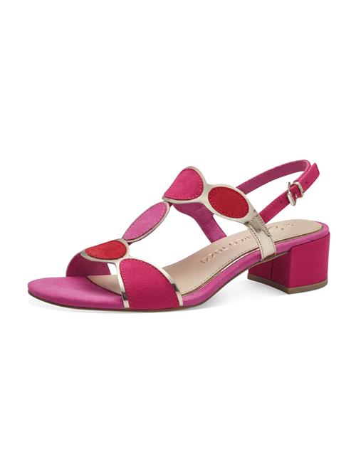 Se MARCO TOZZI Sandaler med rem  guld / magenta / eosin ved About You