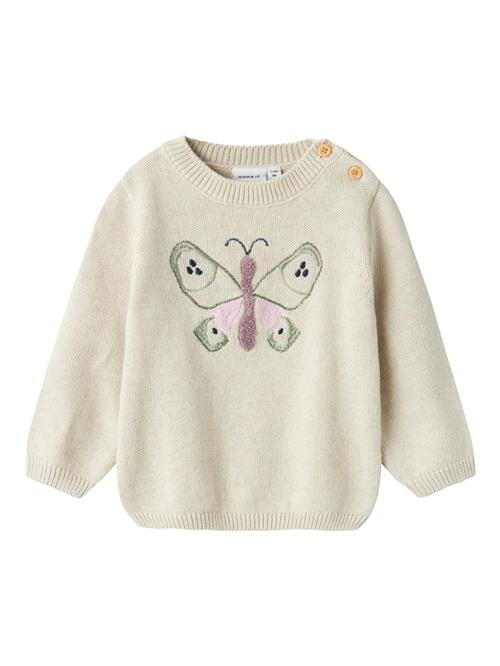 Se NAME IT Pullover 'NBFBEFLI'  beige / navy / grøn / lyserød ved About You