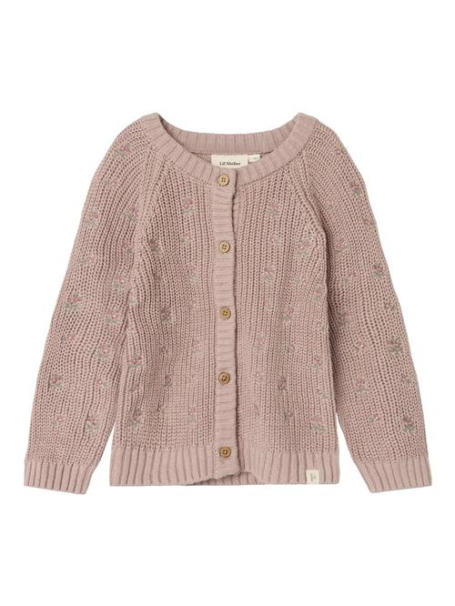 NAME IT Cardigan  taupe / grøn / pink