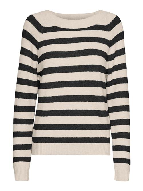 VERO MODA Pullover 'VMDoffy'  creme / sort