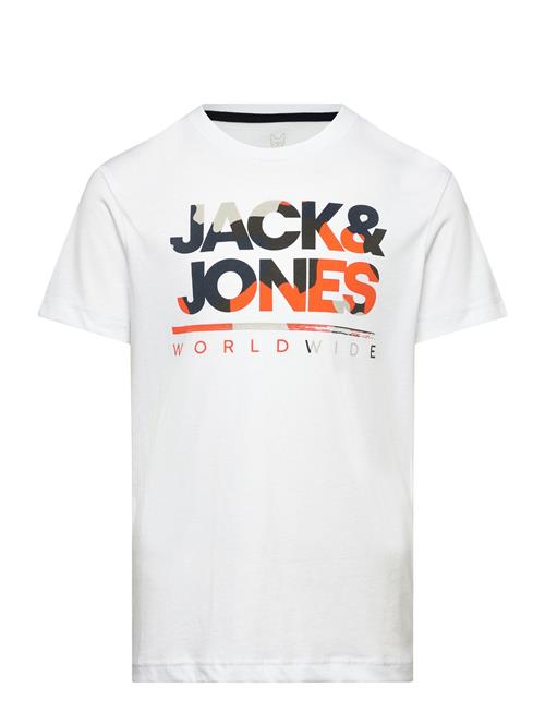 Jack & Jones Jjluke Tee Ss Crew Neck Jnr Jack & J S White