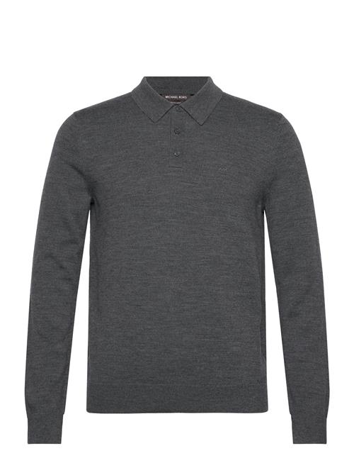 Core Merino Ls Polo Michael Kors Grey