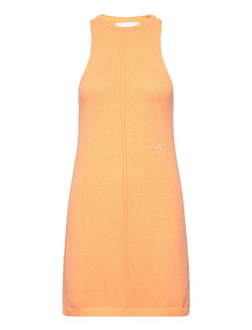 Knitted Tank Dress Calvin Klein Jeans Orange