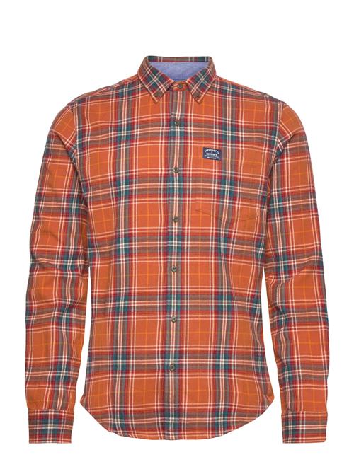 L/S Cotton Lumberjack Shirt Superdry Orange