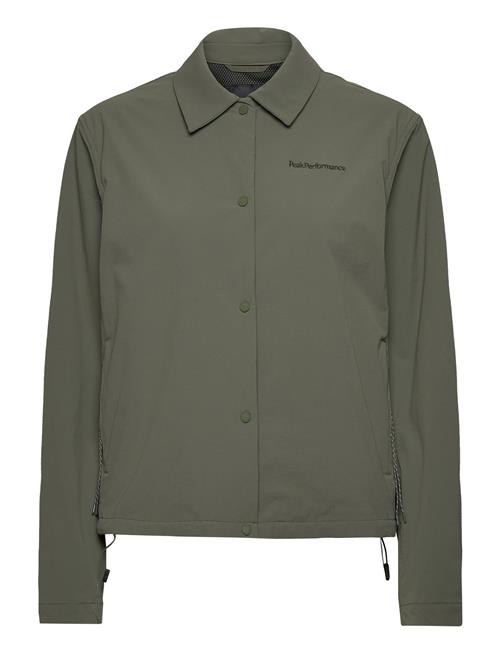 W Stretch Coach Jacket Peak Performance Khaki