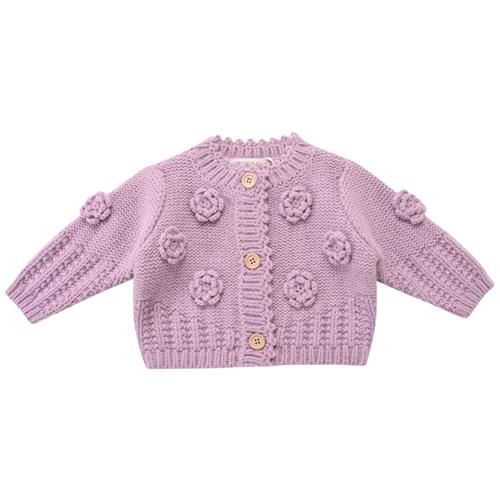 Louise Misha Sandy Babycardigan Parme | Lyserød | 12 months