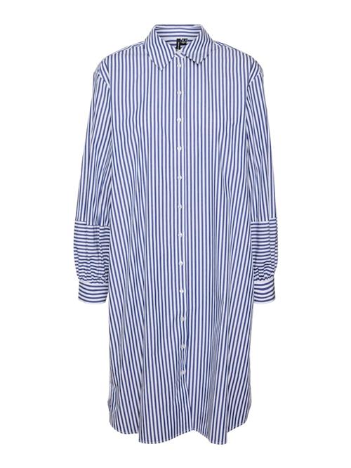 VERO MODA Bluse 'VMInge'  blå / hvid