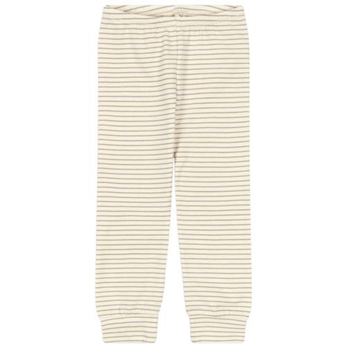 Konges Sløjd GOTS Basic Bukser Tea Stripe | Beige | 6 months