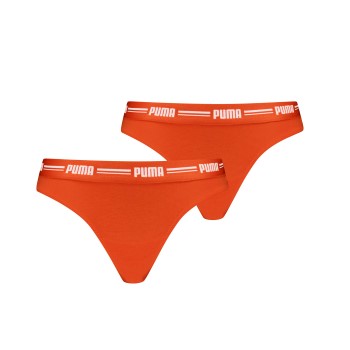 Puma Trusser 2P Logo Waistband String Orange Large Dame