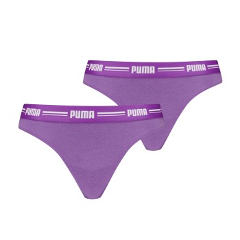 Puma Trusser 2P Logo Waistband String Lilla Small Dame